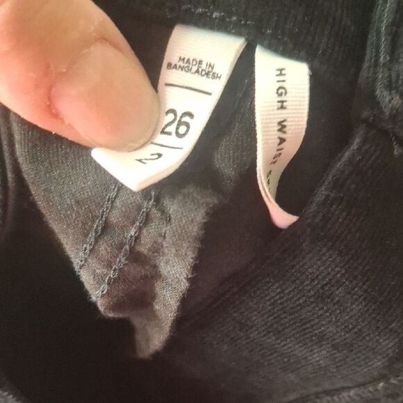 Loft Women's High Waist Skinny Black Pants size 2 - Picture 5 of 7